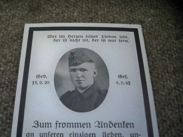 Sterbebilder Russland 1942