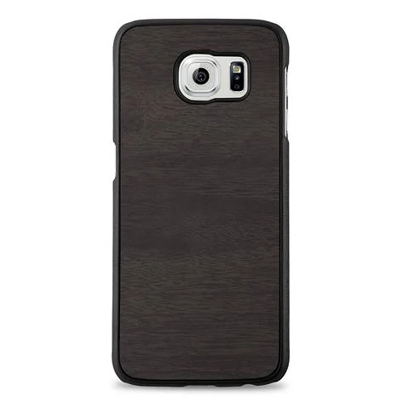 Cadorabo Hülle kompatibel mit Samsung Galaxy S6 Hard Case Schutzhülle in Holz Optik gegen Kratzer und Stöße