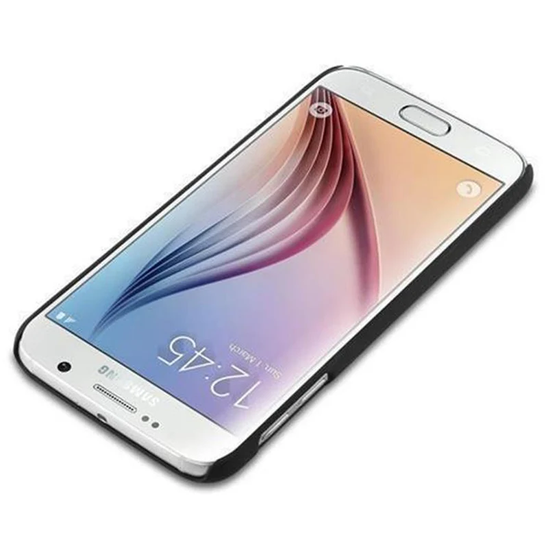 Cadorabo Hülle kompatibel mit Samsung Galaxy S6 Hard Case Schutzhülle in Holz Optik gegen Kratzer und Stöße