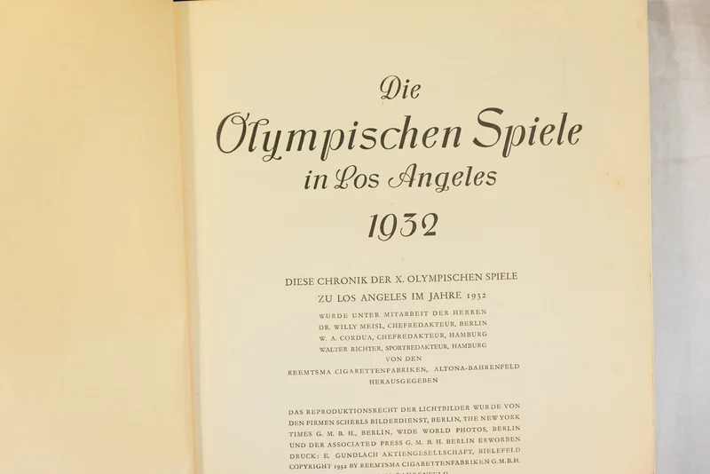 "Olympia 1932" Los Angeles. Stickeralbum