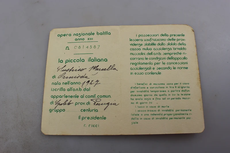 ONB-Karte "Kleiner Italiener" XIII