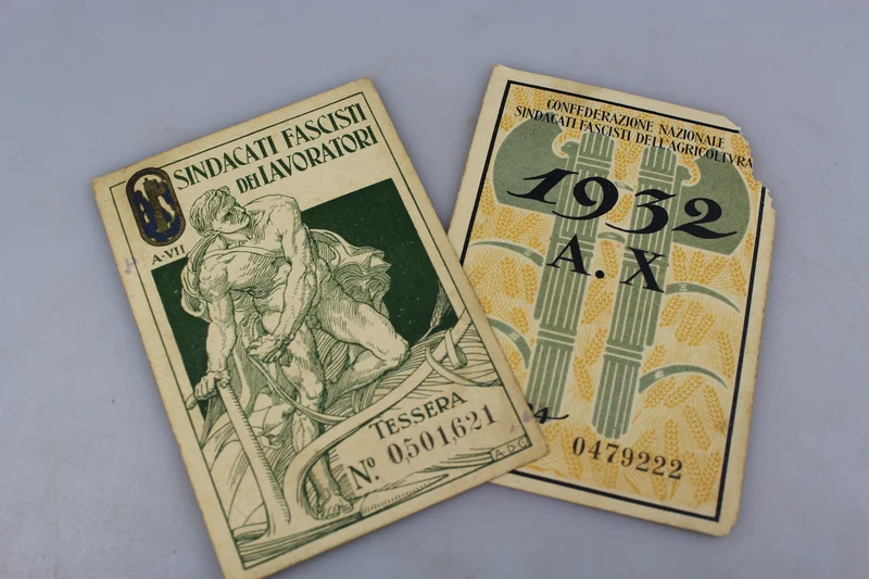 Paar VII. und X. Faschistische Unionskarten