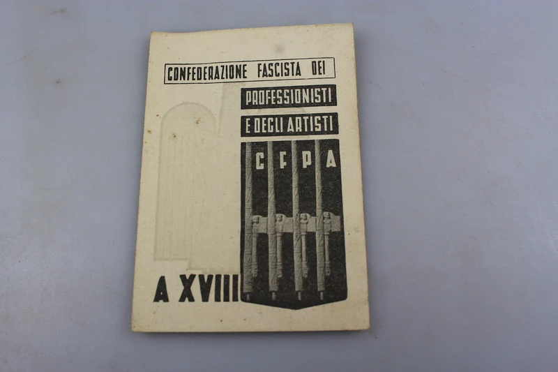 Fascist Confederation Card Professionals & Artists XVIII°