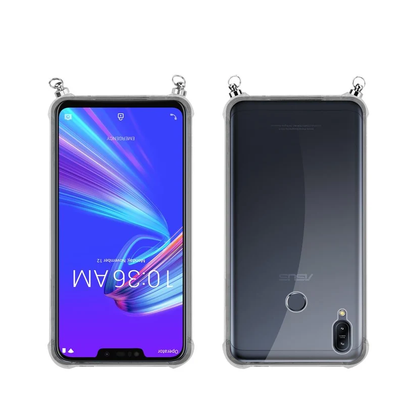 Silikon Hülle Handykette kompatibel mit Asus ZenFone MAX M2 mit goldenen Ringen