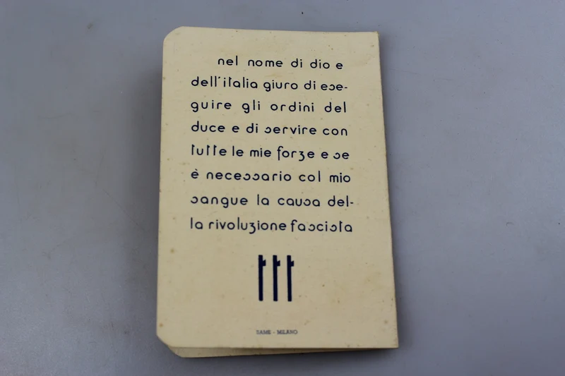GIL-Karte "Balilla" XV°