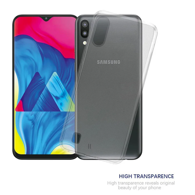 Cadorabo Hülle kompatibel mit Samsung Galaxy A10 / M10 Schutzhülle aus flexiblem TPU Silikon