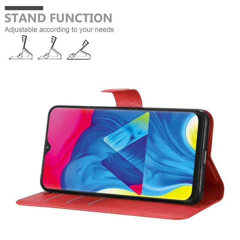 Cadorabo Hülle kompatibel mit Samsung Galaxy A10 / M10 Schutzhülle mit Magnetverschluss, Standfunktion und Kartenfach