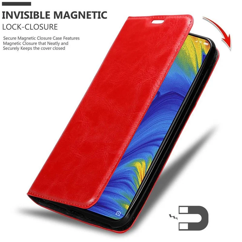 Cadorabo Hülle kompatibel mit Xiaomi Mi MIX 3 Schutzhülle mit Magnetverschluss, Standfunktion und Kartenfach