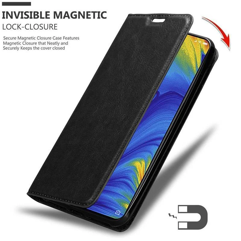 Cadorabo Hülle kompatibel mit Xiaomi Mi MIX 3 Schutzhülle mit Magnetverschluss, Standfunktion und Kartenfach