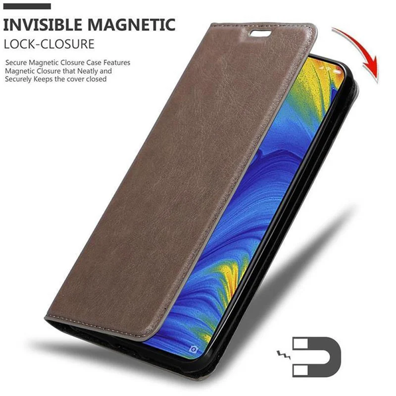 Cadorabo Hülle kompatibel mit Xiaomi Mi MIX 3 Schutzhülle mit Magnetverschluss, Standfunktion und Kartenfach