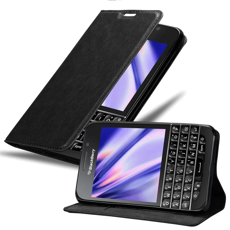 Cadorabo Hülle kompatibel mit Blackberry Q10 Schutzhülle mit Magnetverschluss, Standfunktion und Kartenfach