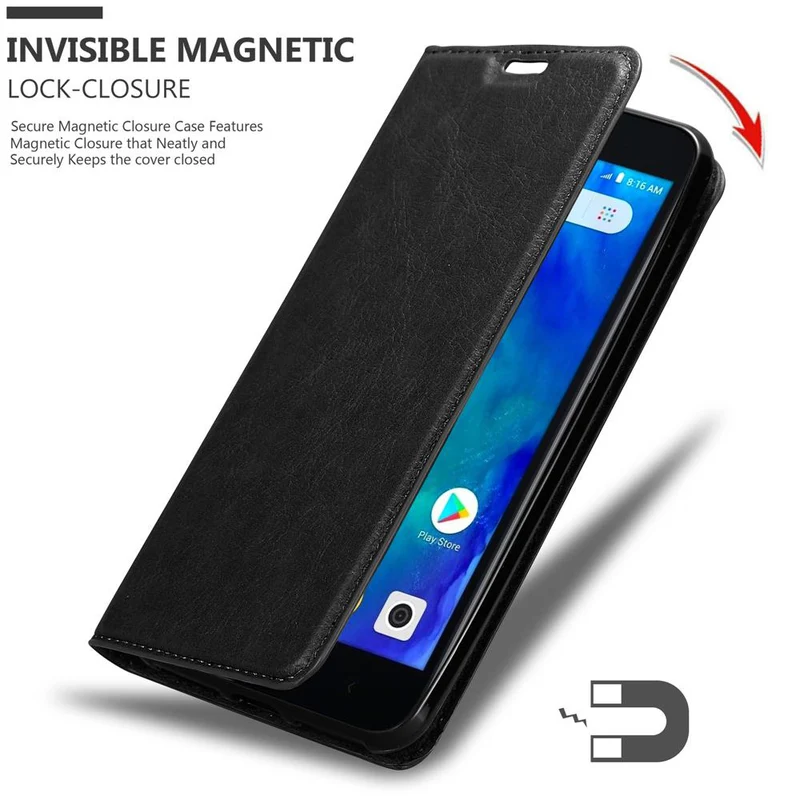 Cadorabo Hülle kompatibel mit Xiaomi RedMi GO Schutzhülle mit Magnetverschluss, Standfunktion und Kartenfach