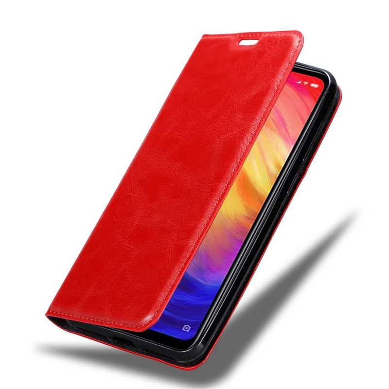 Cadorabo Hülle kompatibel mit Xiaomi RedMi NOTE 7 Schutzhülle mit Magnetverschluss, Standfunktion und Kartenfach