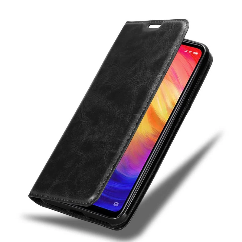 Cadorabo Hülle kompatibel mit Xiaomi RedMi NOTE 7 Schutzhülle mit Magnetverschluss, Standfunktion und Kartenfach