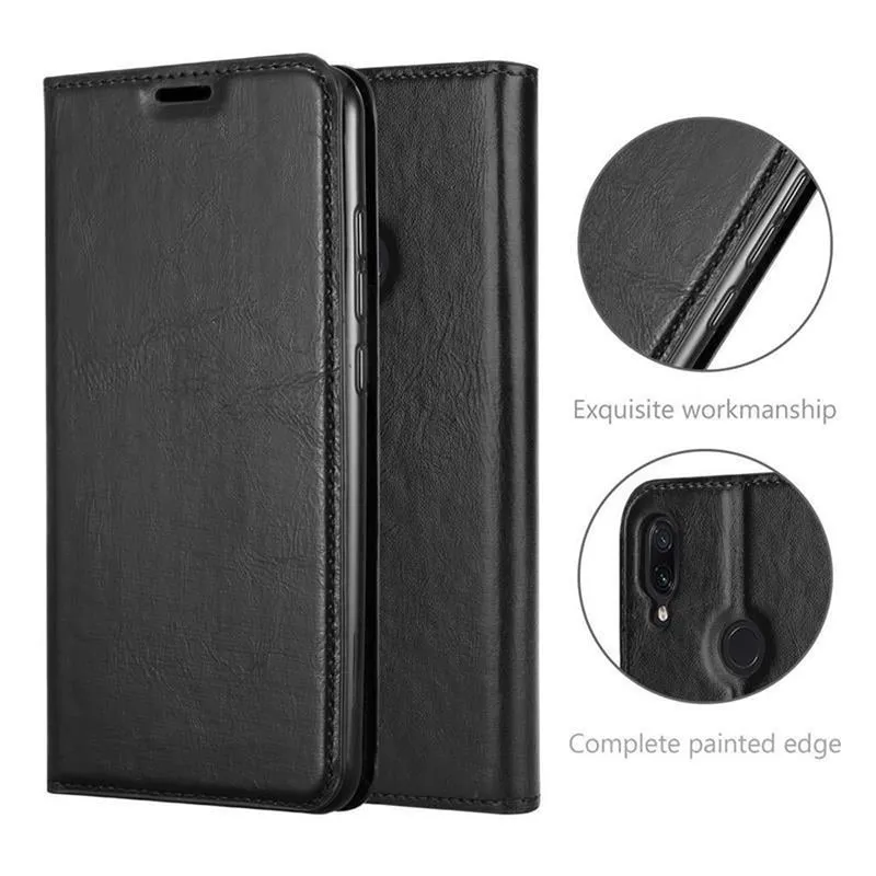 Cadorabo Hülle kompatibel mit Xiaomi RedMi NOTE 7 Schutzhülle mit Magnetverschluss, Standfunktion und Kartenfach