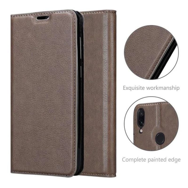Cadorabo Hülle kompatibel mit Xiaomi RedMi NOTE 7 Schutzhülle mit Magnetverschluss, Standfunktion und Kartenfach