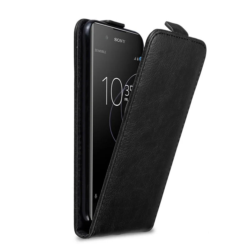 Cadorabo Hülle kompatibel mit Sony Xperia XA1 PLUS Schutzhülle im Flip Design mit Magnetverschluss