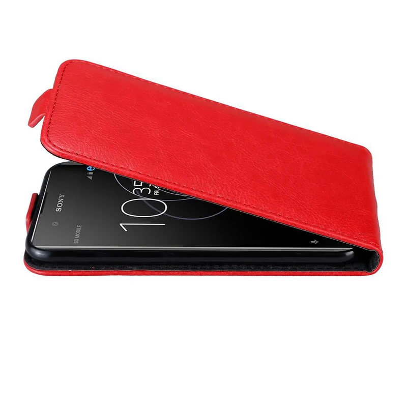Cadorabo Hülle kompatibel mit Sony Xperia XA1 PLUS Schutzhülle im Flip Design mit Magnetverschluss
