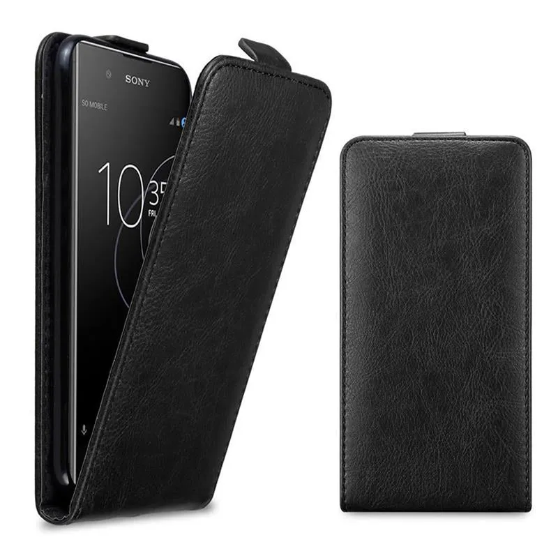 Cadorabo Hülle kompatibel mit Sony Xperia XA1 PLUS Schutzhülle im Flip Design mit Magnetverschluss