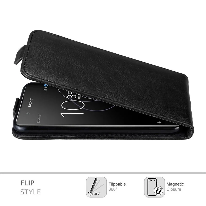 Cadorabo Hülle kompatibel mit Sony Xperia XA1 PLUS Schutzhülle im Flip Design mit Magnetverschluss