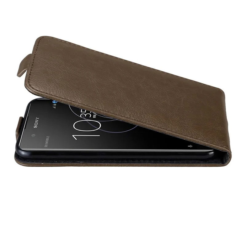 Cadorabo Hülle kompatibel mit Sony Xperia XA1 PLUS Schutzhülle im Flip Design mit Magnetverschluss