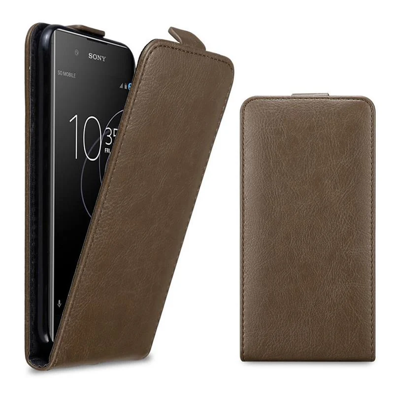 Cadorabo Hülle kompatibel mit Sony Xperia XA1 PLUS Schutzhülle im Flip Design mit Magnetverschluss