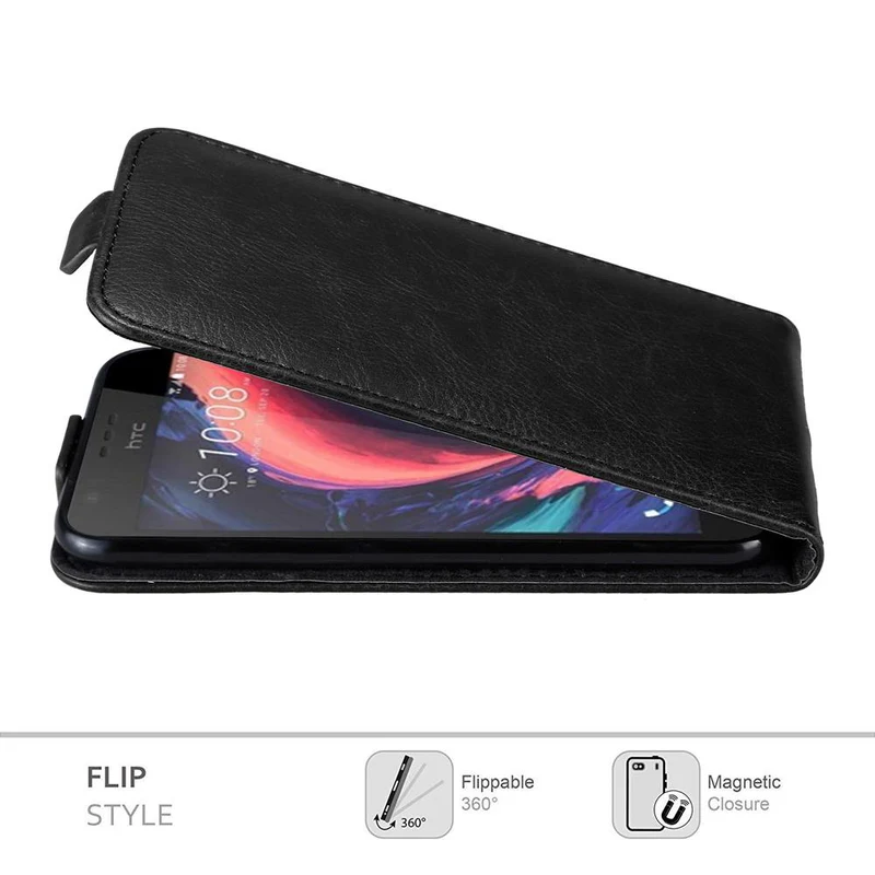 Cadorabo Hülle kompatibel mit HTC Desire 10 LIFESTYLE / Desire 825 Schutzhülle im Flip Design mit Magnetverschluss