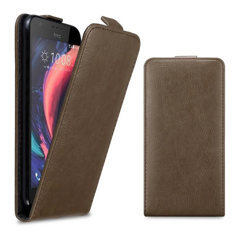 Cadorabo Hülle kompatibel mit HTC Desire 10 LIFESTYLE / Desire 825 Schutzhülle im Flip Design mit Magnetverschluss