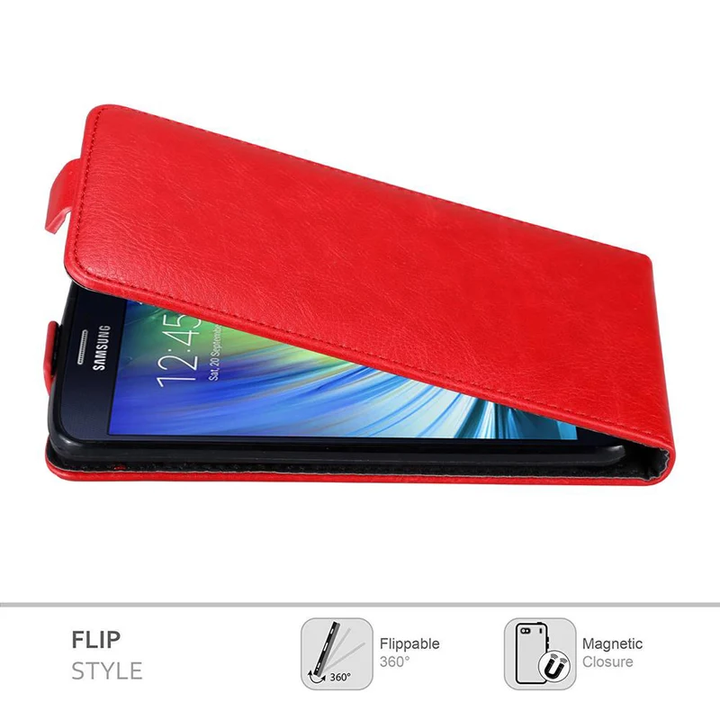 Cadorabo Hülle kompatibel mit Samsung Galaxy A8 2015 Schutzhülle im Flip Design mit Magnetverschluss