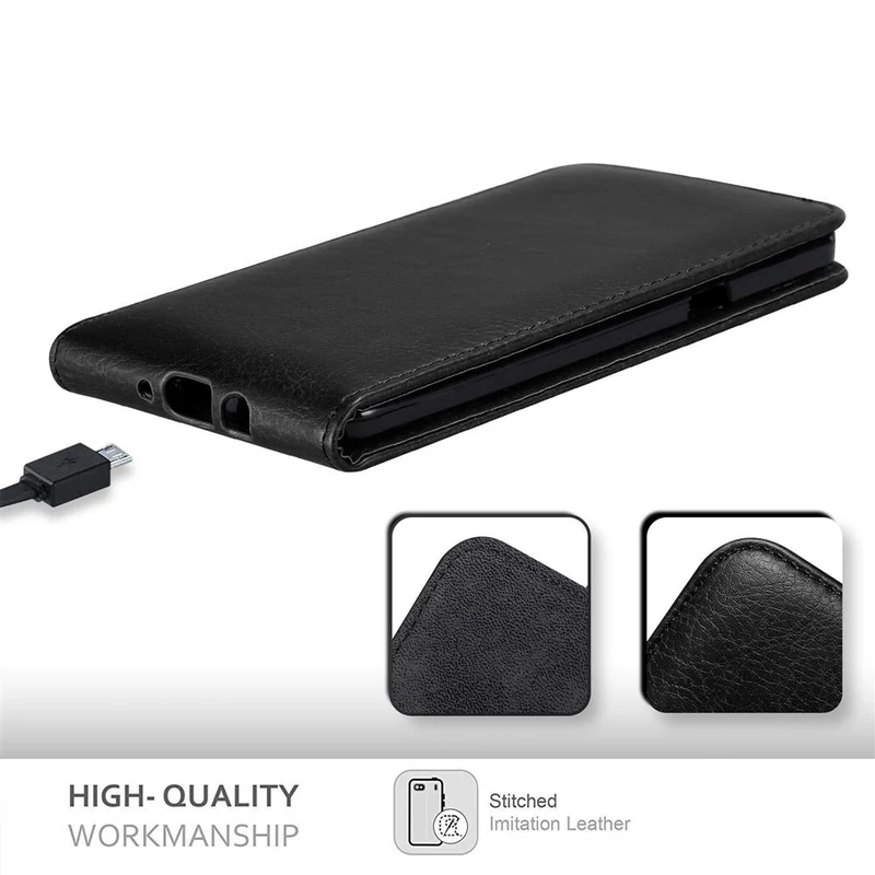 Cadorabo Hülle kompatibel mit Samsung Galaxy A8 2015 Schutzhülle im Flip Design mit Magnetverschluss