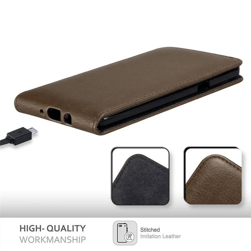 Cadorabo Hülle kompatibel mit Samsung Galaxy A8 2015 Schutzhülle im Flip Design mit Magnetverschluss