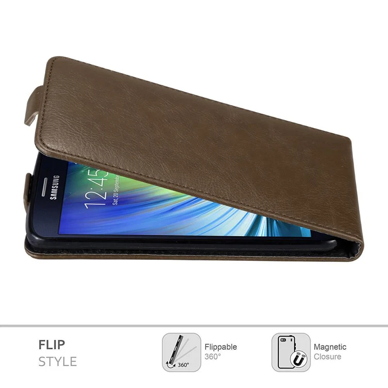 Cadorabo Hülle kompatibel mit Samsung Galaxy A8 2015 Schutzhülle im Flip Design mit Magnetverschluss