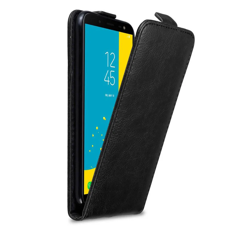 Cadorabo Hülle kompatibel mit Samsung Galaxy J6 2018 Schutzhülle im Flip Design mit Magnetverschluss