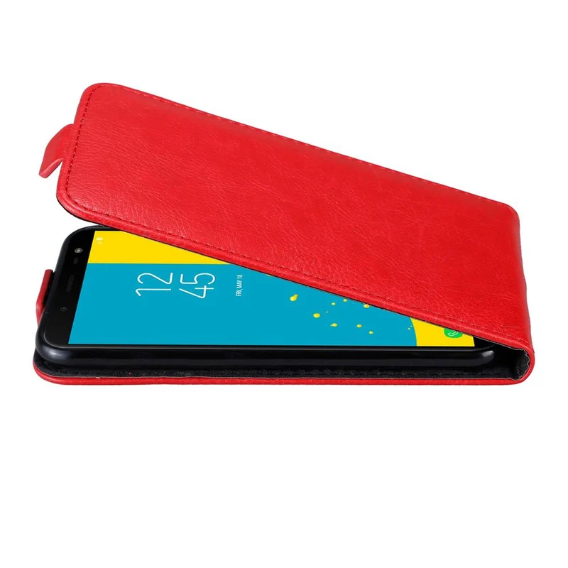 Cadorabo Hülle kompatibel mit Samsung Galaxy J6 2018 Schutzhülle im Flip Design mit Magnetverschluss