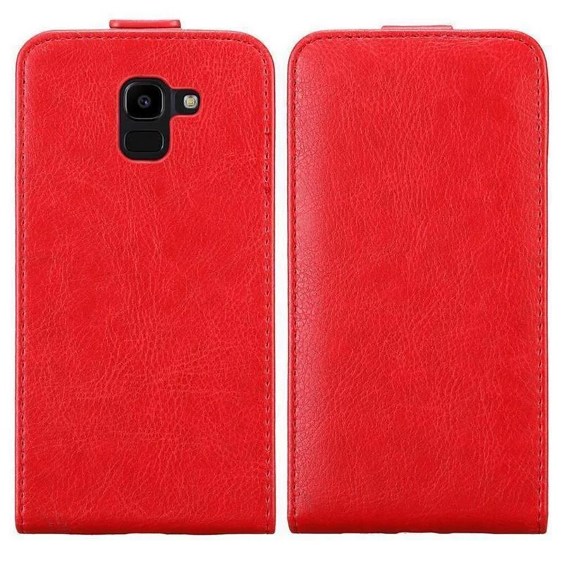 Cadorabo Hülle kompatibel mit Samsung Galaxy J6 2018 Schutzhülle im Flip Design mit Magnetverschluss