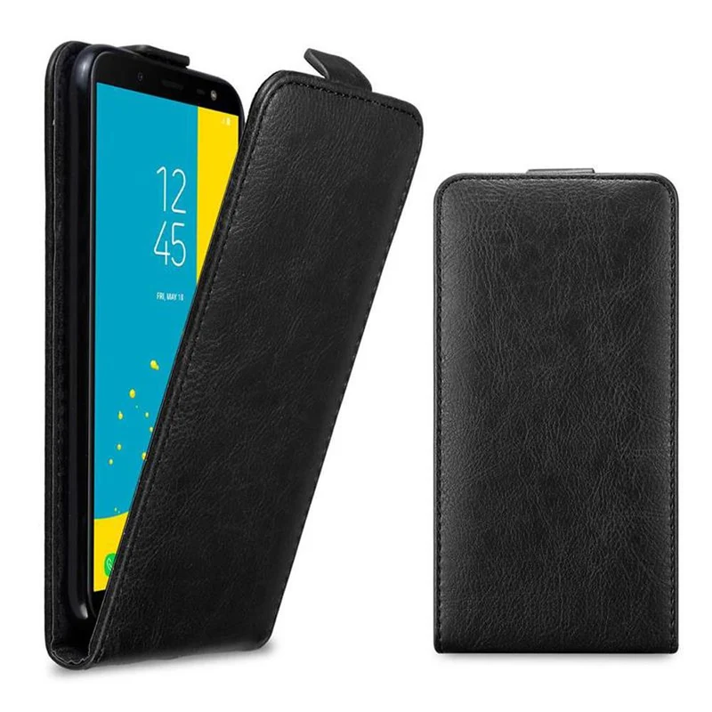 Cadorabo Hülle kompatibel mit Samsung Galaxy J6 2018 Schutzhülle im Flip Design mit Magnetverschluss