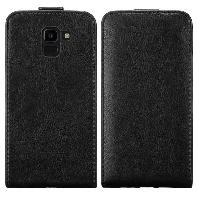 Cadorabo Hülle kompatibel mit Samsung Galaxy J6 2018 Schutzhülle im Flip Design mit Magnetverschluss