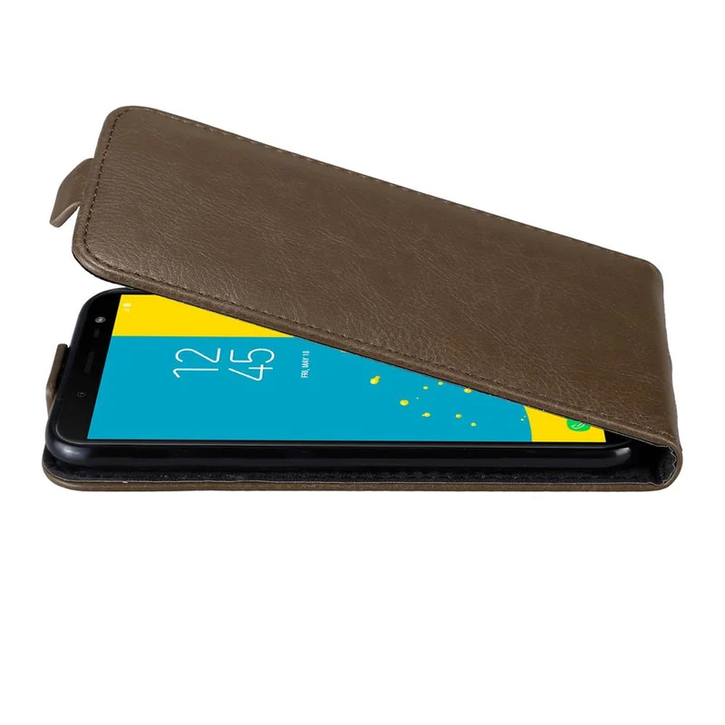 Cadorabo Hülle kompatibel mit Samsung Galaxy J6 2018 Schutzhülle im Flip Design mit Magnetverschluss