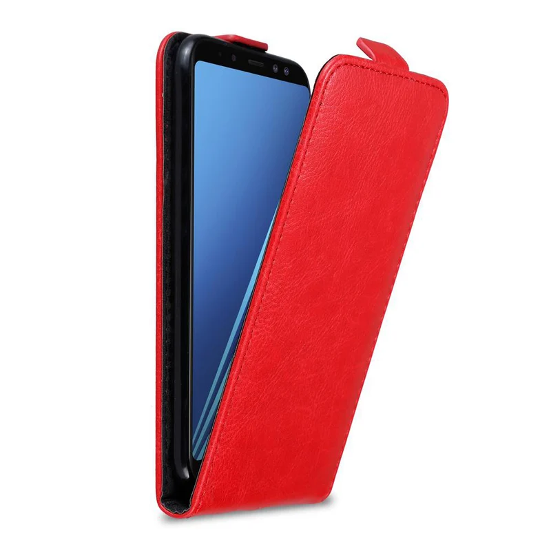 Cadorabo Hülle kompatibel mit Samsung Galaxy A8 2018 Schutzhülle im Flip Design mit Magnetverschluss