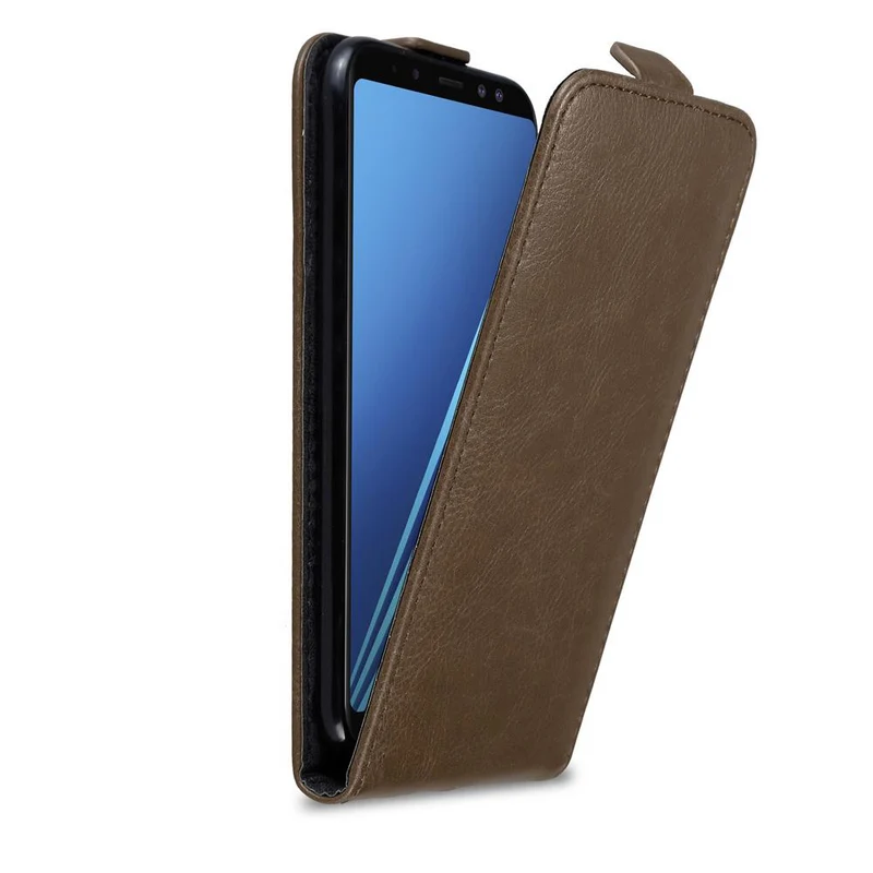 Cadorabo Hülle kompatibel mit Samsung Galaxy A8 2018 Schutzhülle im Flip Design mit Magnetverschluss