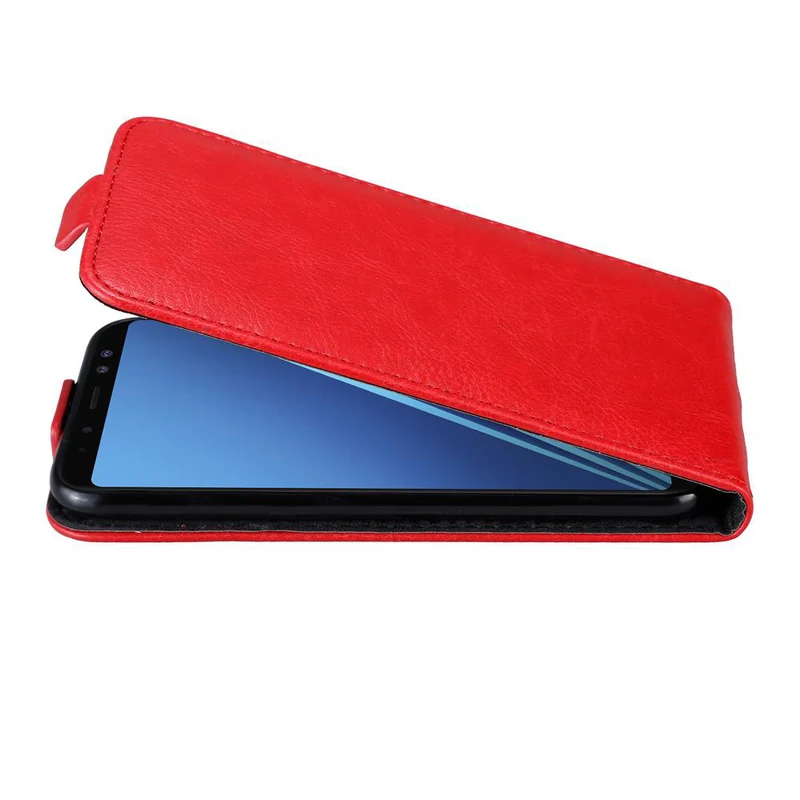 Cadorabo Hülle kompatibel mit Samsung Galaxy A8 2018 Schutzhülle im Flip Design mit Magnetverschluss