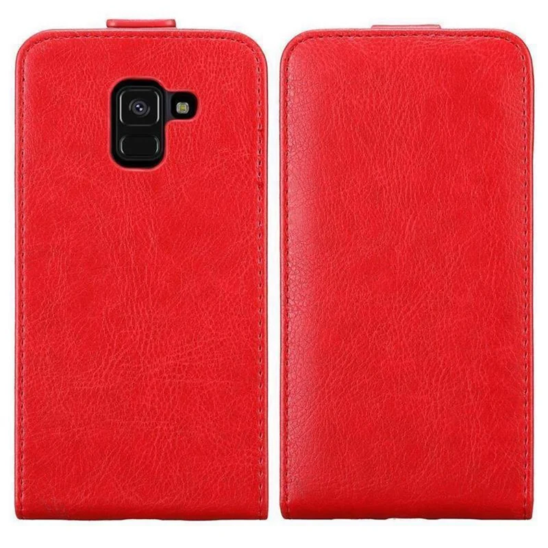 Cadorabo Hülle kompatibel mit Samsung Galaxy A8 2018 Schutzhülle im Flip Design mit Magnetverschluss