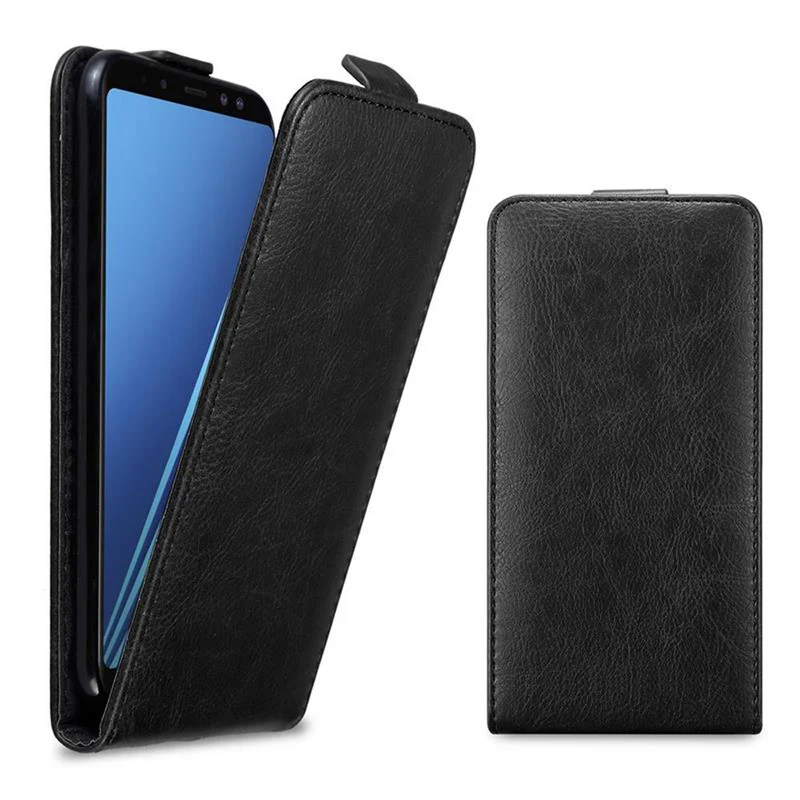 Cadorabo Hülle kompatibel mit Samsung Galaxy A8 2018 Schutzhülle im Flip Design mit Magnetverschluss