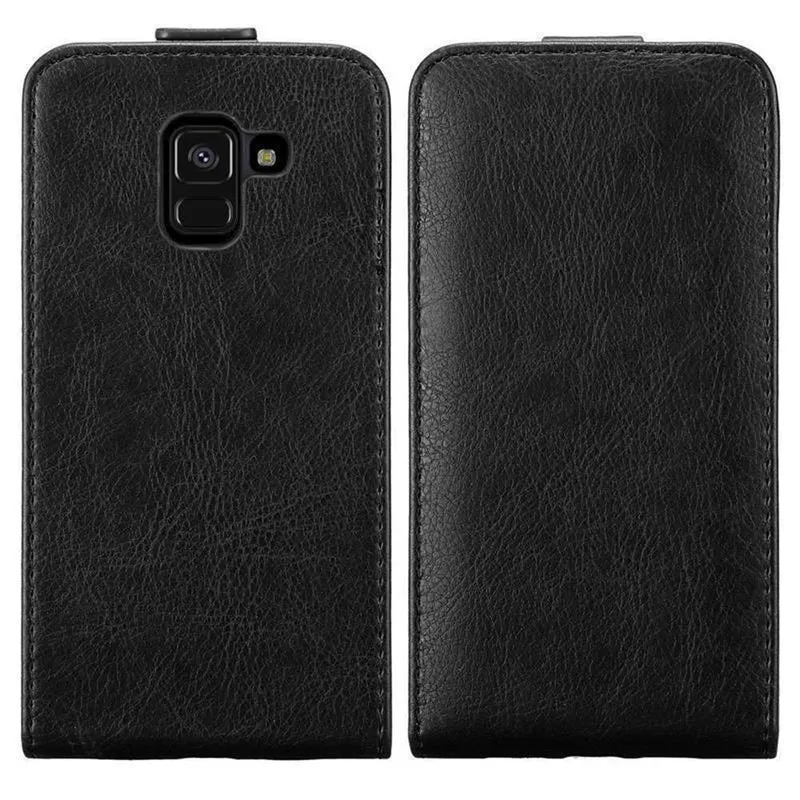 Cadorabo Hülle kompatibel mit Samsung Galaxy A8 2018 Schutzhülle im Flip Design mit Magnetverschluss