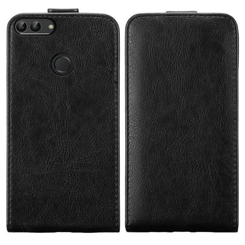 Cadorabo Hülle kompatibel mit Huawei P SMART 2018 / Enjoy 7S Schutzhülle im Flip Design mit Magnetverschluss