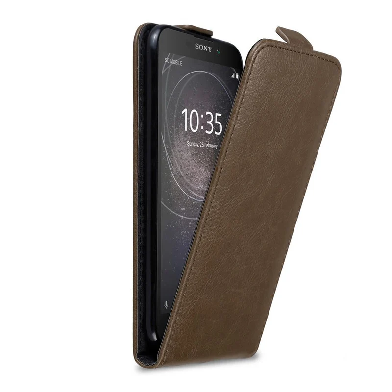 Cadorabo Hülle kompatibel mit Sony Xperia L2 Schutzhülle im Flip Design mit Magnetverschluss