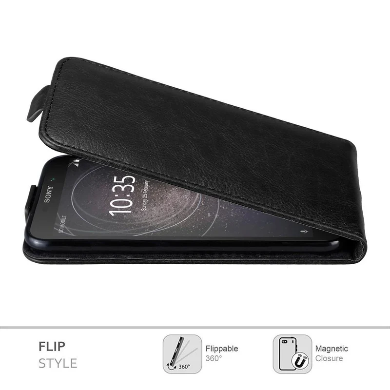 Cadorabo Hülle kompatibel mit Sony Xperia L2 Schutzhülle im Flip Design mit Magnetverschluss