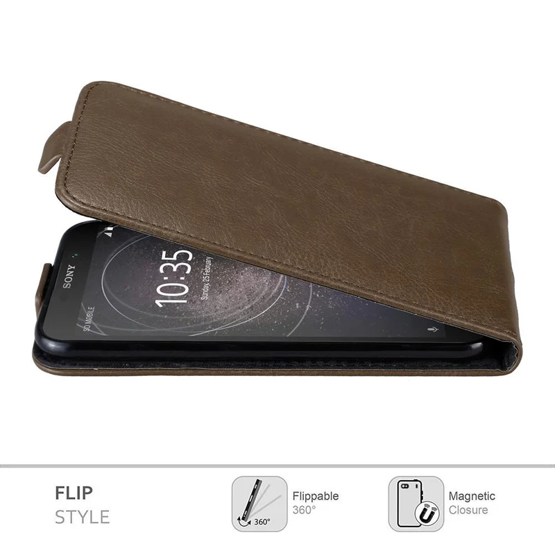 Cadorabo Hülle kompatibel mit Sony Xperia L2 Schutzhülle im Flip Design mit Magnetverschluss