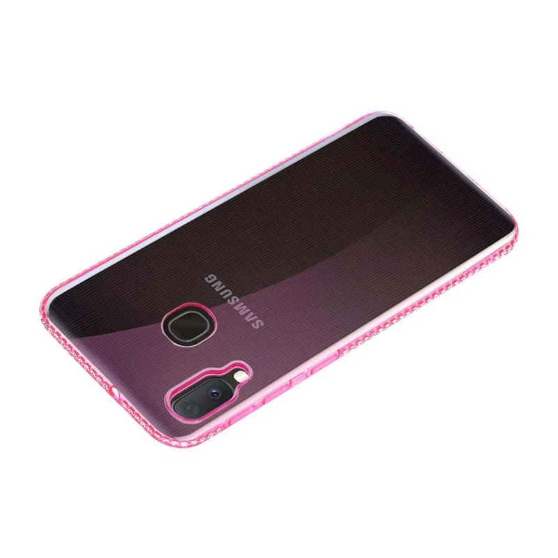 Cadorabo Hülle kompatibel mit Samsung Galaxy A10e / A20e Schutzhülle aus flexiblem TPU Silikon im Strass Design