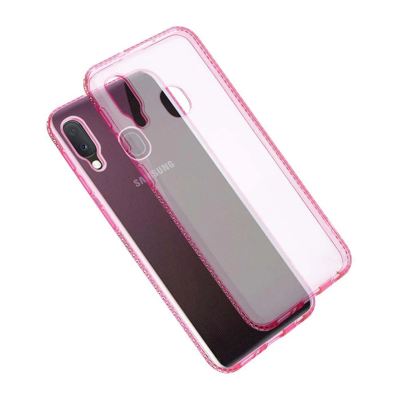 Cadorabo Hülle kompatibel mit Samsung Galaxy A10e / A20e Schutzhülle aus flexiblem TPU Silikon im Strass Design